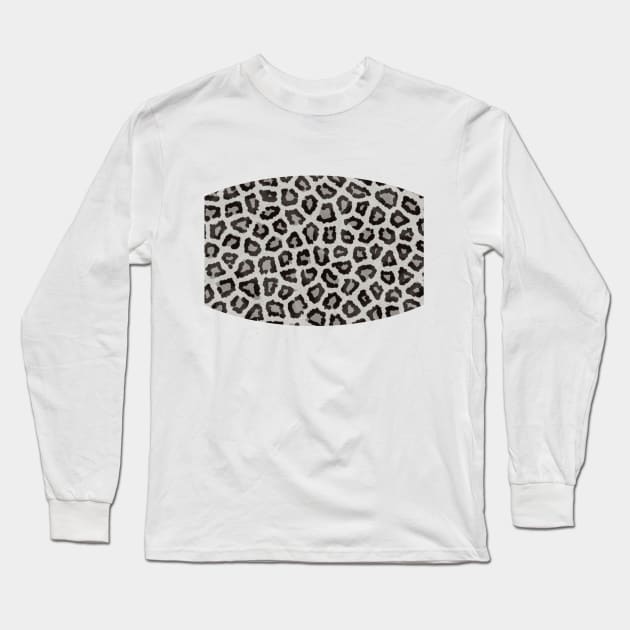 Grey Leopard Print Long Sleeve T-Shirt by KindlyHarlot